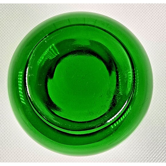 Anchor Hocking Forest Green Glass Bud Vase 3.75in Small Vintage Mid Century - Picture 5 of 8